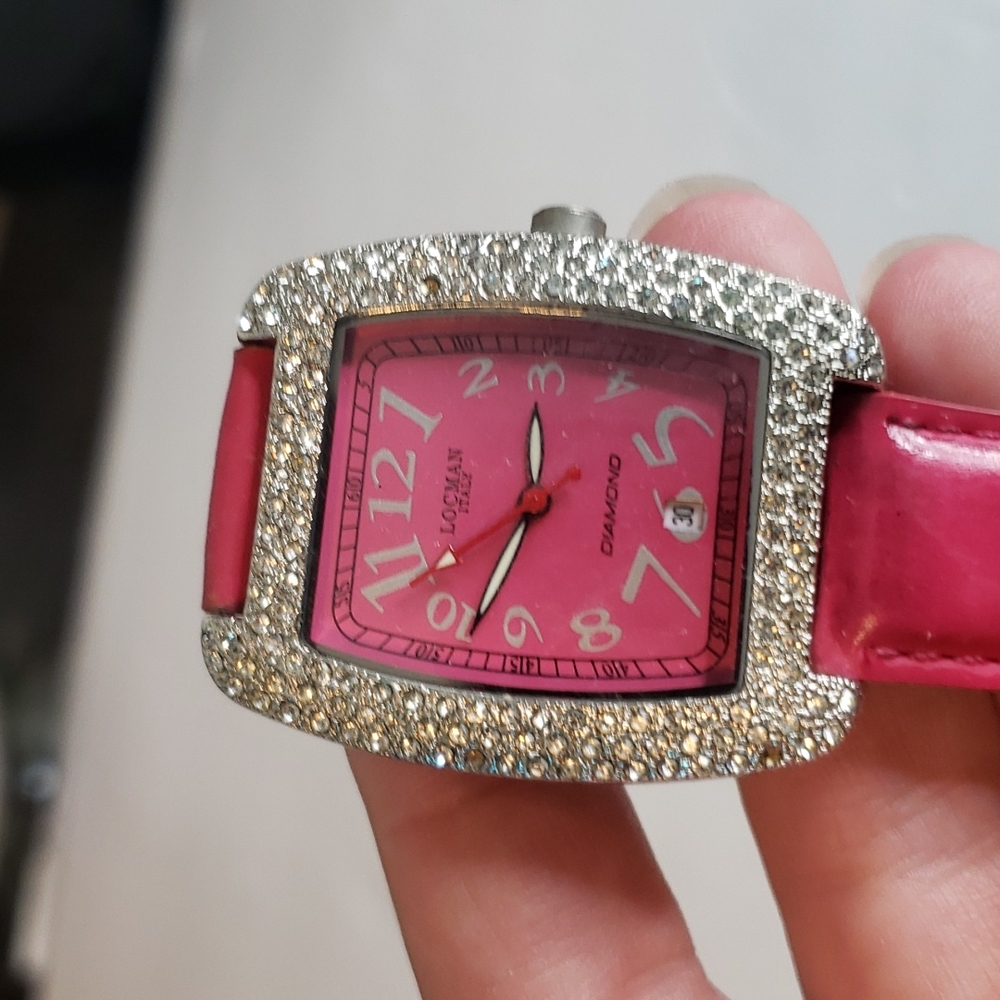 Locman Diamond Wrist Watch Pink